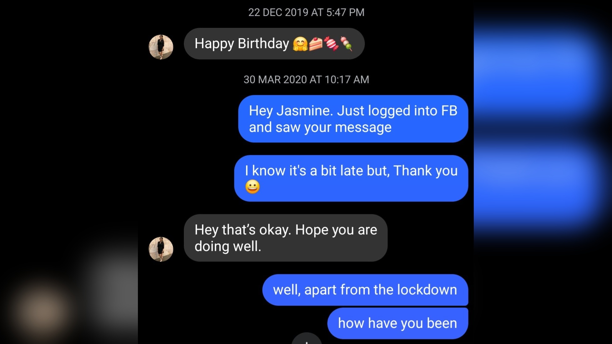 A birthday message